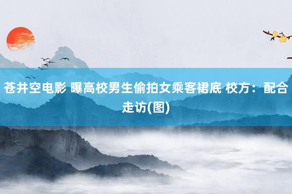 苍井空电影 曝高校男生偷拍女乘客裙底 校方：配合走访(图)